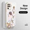 Love Bracelet case for OPPO F19 Pro Back Cover Back Shadow Girl Flower Case OPPO A94 4G Reno 5F. 