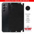 Samsung Galaxy A54 Skin/Wrap 360 Protection Sheet/ Carbon fiber/ Matte/ Transparent/ Lamination Back And Sides Included Camera Skin. 