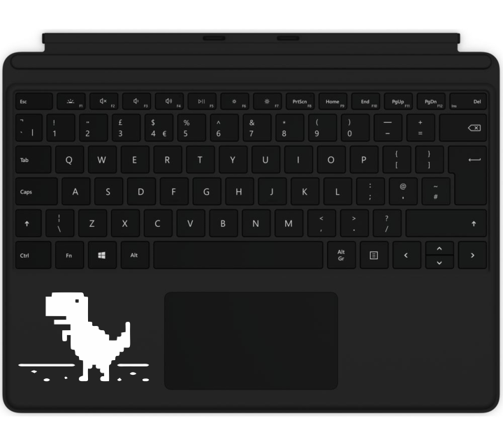 Google Chrome Dinosaur Game Design Decal Skin for Trackpad Vinyl Sticker or Car-window Sticker , Laptop Sticker