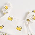 Summer Princess Baby Girls Clothing Set Cotton Newborn Baby Clothes Cute Toddler Girls Tops + Bloomer 2pcs. 