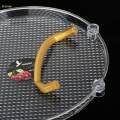 Acrylic Serving Tray with Handles Fruit Dessert Tray Countertop Organizer Multipurpose Durable Cosmetics Tray for Kitchen, Bathroom, Office. 