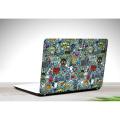 Doodle Blue Laptop Skin Vinyl Stickers Decal,12 13 14 15 15.6 inches Notebook Laptop Skin Sticker for all Laptops. 