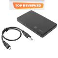 2.5 inch Hard Disk Case SATA to USB 2.0 HDD Box Hard Drive Enclosure SSD Disk Case 2.5" USB2.0 HD External HDD Enclosure. 