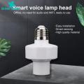 Green Home Smart Bulb Socket Timer Setting Wide Compatible Voice Control E27 Light Socket. 