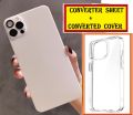 [ FREE COVER ] iPhone XR to 13 PRO Converter Sheet, Back Converter Sheet , iPhone Back Protection. 