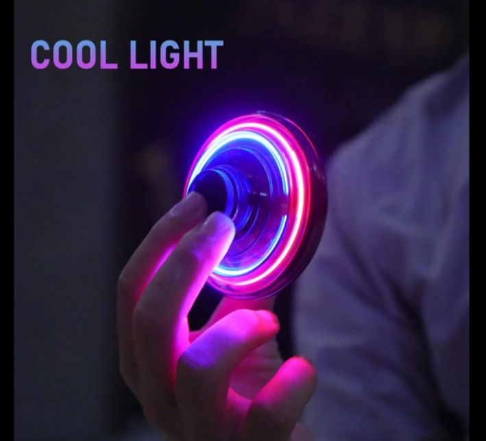 Flying Spinner Mini UFO Drone for Kids, Flying Fidget Spinner UFO Toy Drone, Flying Orb Ball Hand Operated with 360 ° Rotating and LED Lights for Adult and Kids