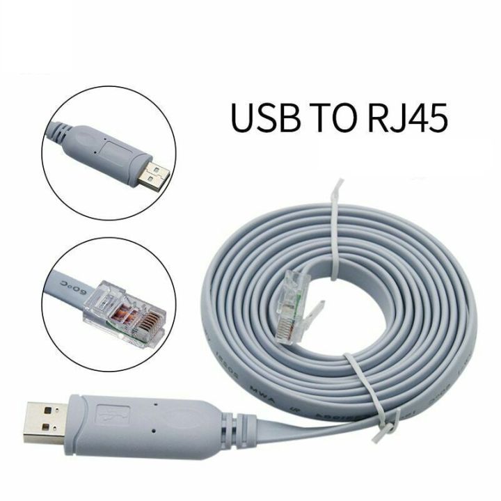 Cavo Console USB To RJ45 Con Chip FTDI – 1,8m Per Cisco, Router, Switch, Compatibile Windows/Mac/Linux