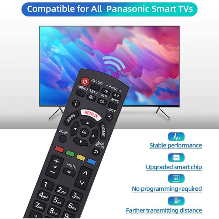 Compatible%20with%20Panasonic%20Smart%20Plasma%20HDTV%203D%20LCD%20LED%20TV%20Remote%20Control%20-%20Image%202