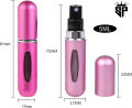 SP Dealz Portable Mini Perfume Refillable Atomizer Container, Portable Perfume Spray Bottle, Travel Perfume Scent Pump Case Fragrance Empty Spray Bottle for Traveling and Outgoing(5 ml). 
