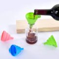 Kitchen Silicone Collapsible Funnel Set of 1,2,5,10 Large,Flexible-Foldable-Cooking-Food-Grade Funnels for Filling Small or Mini Bottles,Perfume,Filling Capsules,Fry Oil Filter,Essential Oil,Spice. 