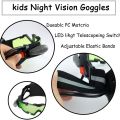 Night Vision Goggles Adjustable Kids LED Night Goggles for Racing Bicycling Hunting to Protect Eyes Children Gift. 