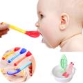 Silicone Baby Feeding Spoon Safety Baby Temperature Sensing Spoon Heat Toddler Food Feeding Spoons. 