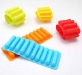 Pack of 2 Easy Push Pop out Cylinder Silicon Ice Cubes Tray 10 Cubes. 