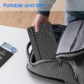 FINTIE Wireless Keyboard Compatible with iOS & Android System, 10 inch USB Rechargeable Bluetooth Keyboard Compatible with iPad/Samsung/Lenovo/Huawei, QWERTY UK Layout. 