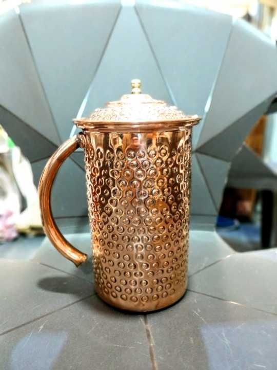 Copper jug , Modern jug , Unique Style, New Trending jug , made up of 100% Pure Copper