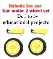 Yellow gear motor set robotic Gear motor set for robots Yellow gear motors for robotics projects. 