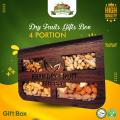 Dry Fruit Gift Basket- Wood Quality nuts almond [ 4 ITEMS A box 900gm Dray fruits in Box. 