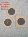 6 Pcs Tea Mat Different Shapes Heat Resistance insulated Bamboo Placement Heat pad heat mat bowls kettles coasters  Wooden Tea mat. 