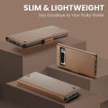 lthmy for Google Pixel 8 Pro PU Leather Kickstand Wallet Magnetic Closure Flip Case Cover. 