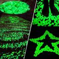 20Pcs 14mm Artificial Luminous Night Stones Pebble Glow In The Dark Pebbles Glow Gravels For Garden Yard Walkway Decor. 
