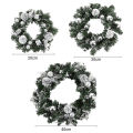 Garland Wreath Battery Operated Greenery Snowy Pine Cone Christmas Wreath Decor. 