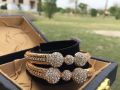 stone studded balls karre bangles size (dhai 2.8). 