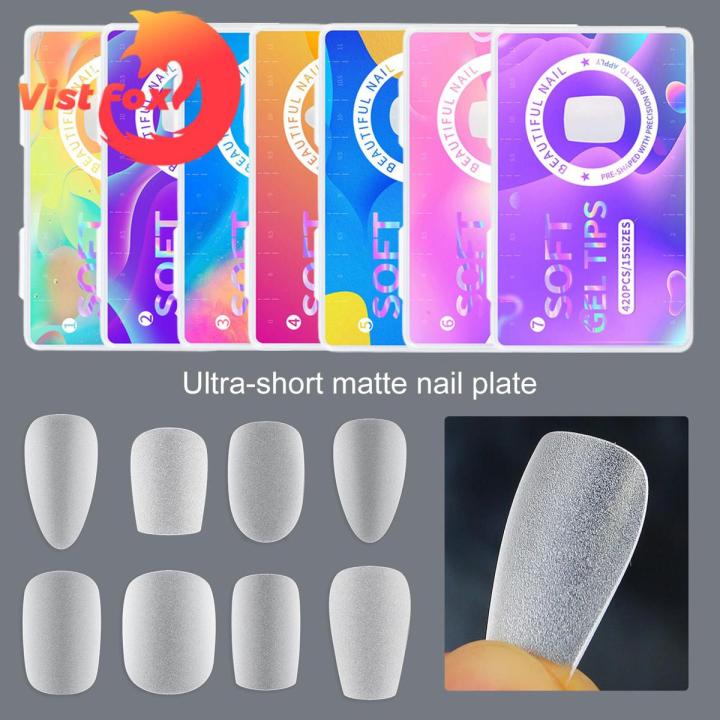Vist Fox Artificial Nails Long Lasting Ultra Thin Almond Nail Tips