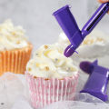 Candy Bead Application Tool Easy Precise Cake Decorating with Faux Pearl Applicator 4 Sizes Nozzle Included Food Grade Plastic Material Perfect for Desserts Plastic Faux Pearl Applicator. 