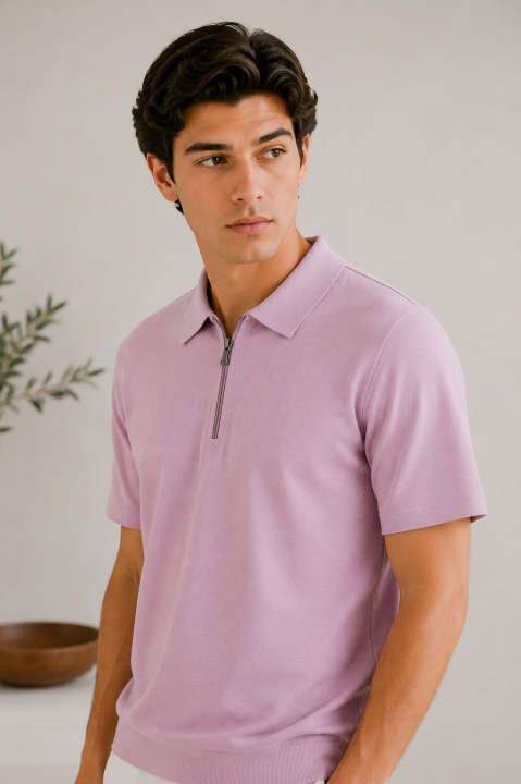 MINT%20-%20Light%20Pink%20Basic%20Zipper%20Polo%20-%20Smart%20Fit-%20Men%20-%20Image%203