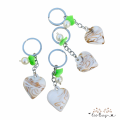 Cute marble heart keychain for girls, Stylish marble heart design keychain for women bag hanging. 
