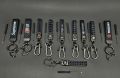Premium Leather Car Metal Keychain with Honda logo Design. 
