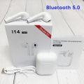 High Quality i14 TWS Earphone EarbudsTouch Key Sensor Universal Mini Wireless Bluetooth With Charging Dock Base for Android IOS. 