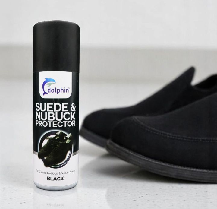 Dolphin%20Suede%20&%20Nubuck%20Protector%20Spray%20250ml%20-%20Neutral/Black/Brown/Mustard%20-%20Restore,%20Protect%20and%20Revive%20Your%20Suede,%20Nubuck%20and%20Velvet%20Shoes%20-%20Image%207