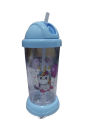 Tiny Sippy Glass for Kids - Feeding Cup - Sippy Cup - Tumber with Straw -  Kids Water Tiny Sippy Cup Creative Cartoon - Baby Anti Spill Learning Sippy Cup - Juice Glass with Straw - Water bottle - Bottles Outdoor Portable Travelling Cups. 