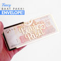 Premium Acrylic Design Baat Pakki Acrylic Envelopes. 