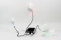LED Programmable Message Fan with Customized Drawing - USB Powered LED USB Clock Fan with Real Time Display Function,Stocking Stuffers. 