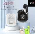 Air31 Wireless Headphones LED Power Digital Display Stereo Sound Bluetooth | compatible 5.3 Earphones for Sports Working | Transparent Digital Display | A31 Wireless Bluetooth Earbuds. 