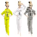 NK 1 Set Casual Running Wear Fashion Sportswear Exercise Gym Clothes For Barbie Doll Accessories Doll Girl' Dressing Up Toy JJ. 