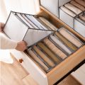 Clothes Storage Box Closet Separation Organizers Drawer Divider Organizer Compartment Boxes For Underwear Jeans Socks Bra. 