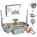 Go Fishing Game Board Play Set - Fish Catching Game for Kids with Flashing Lights & Musical Melodies 21 Pcs Assorted Color. 