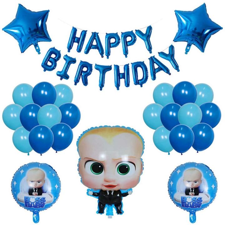 BOSS BABY Birthday Theme Set (72-Pcs) THEME BIRTHDAY PARTY DECORATION BALLOONS