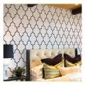 Moroccan Line Pattern Stencil for Painting on Wood, Canvas, Paper, Fabric, Floor, Wall. ID 520. 