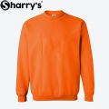 Sharrys Mens Sweatshirt Basic Plain Pullover Fleece Sweatshirt For BoysnNew arrivals Casual Winter Wear ( Black  ). 