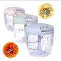 Manual Food BIG 900ML Chopper with 5 Blades / Speedy Chopper / Cutter Mini Speedy Chopper Manual Hand Pull Vegetable & Meat Mini Turbo Cutter. 