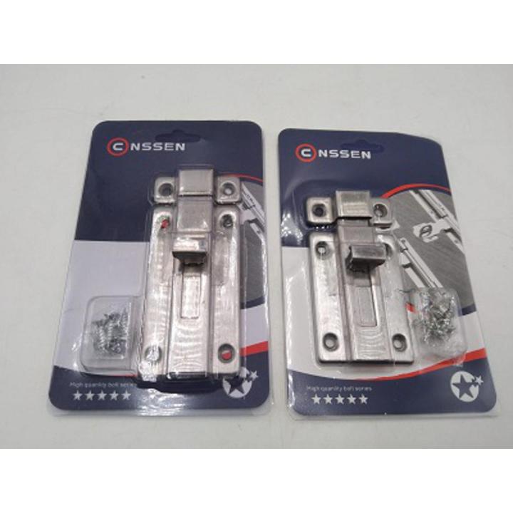 Stainless Steel Push Tower Bolt Without Button