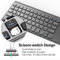 2.4GHz Wireless Keyboard with Number Touchpad Mouse 2 In 1 Thin Numeric Keypad for Android Windows Desktop Laptop PC TV Box. 