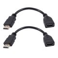 fire stick-2 x extension male to female Hdmi-compatible cable-black. 