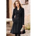 A&G-Long Coat For Women-Black. 