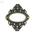 2x 4PCS Vintage Drawer Label Tag Frame Label Holder Pull Handle. 