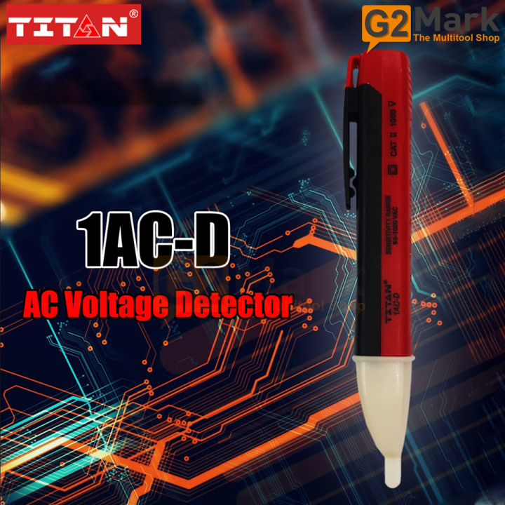 TITAN 1AC-D NCV Non contact voltage tester voltage detector no peel off voltage sensor underground or in conceded wall